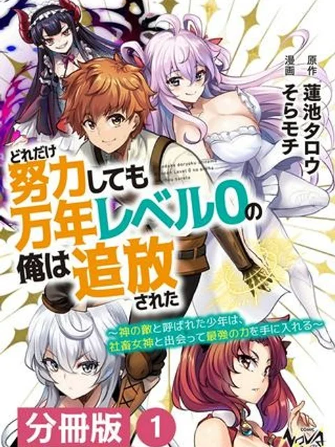 どれだけ努力しても万年レベル0の俺は追放された ～神の敵と呼ばれた少年は、社畜女神と出会って最強の力を手に入れる～