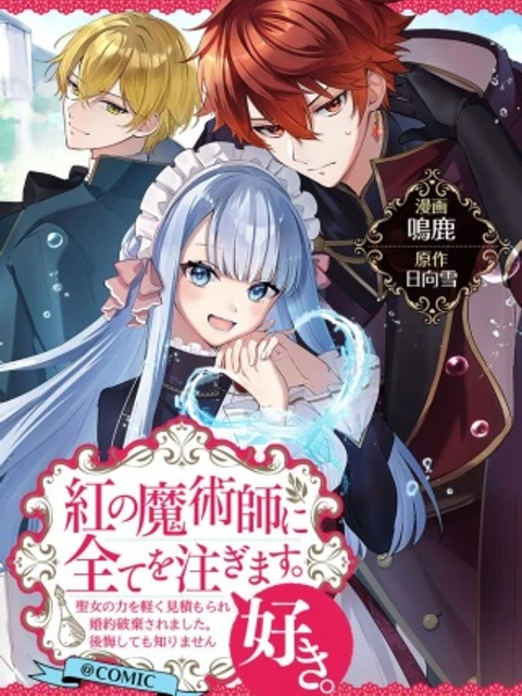紅の魔術師に全てを注ぎます。好き。@COMIC 〜聖女の力を軽く見積もられ婚約破棄されました。後悔しても知りません〜